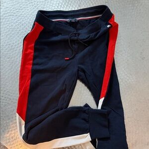 Tommy Hilfiger Navy and Red Track Pants